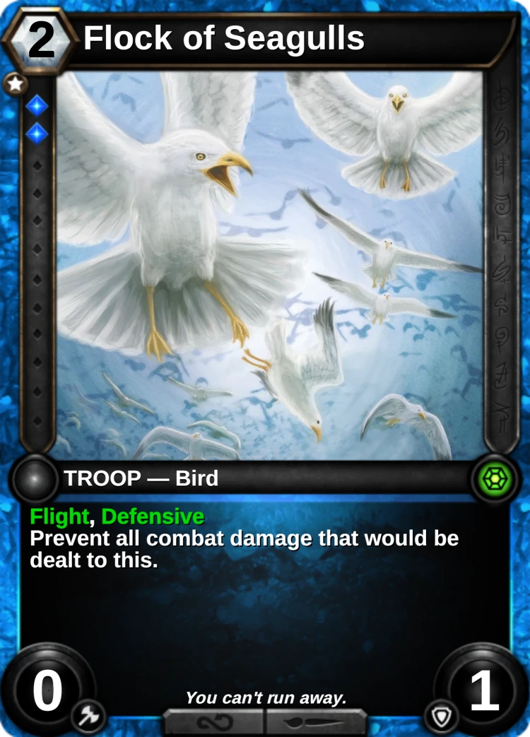 Flock of Seagulls: the card