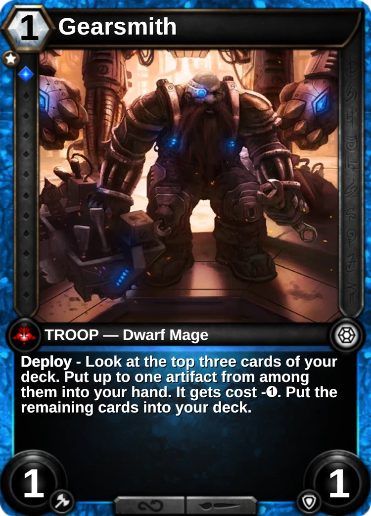 Gearsmith: the card