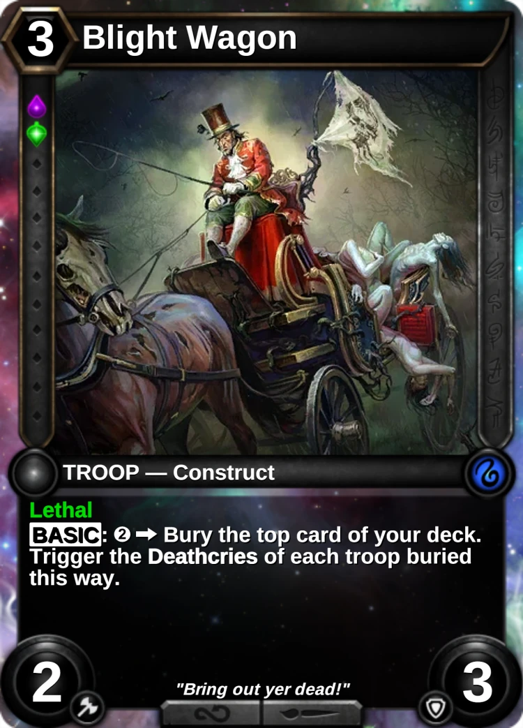 Blight Wagon: the card