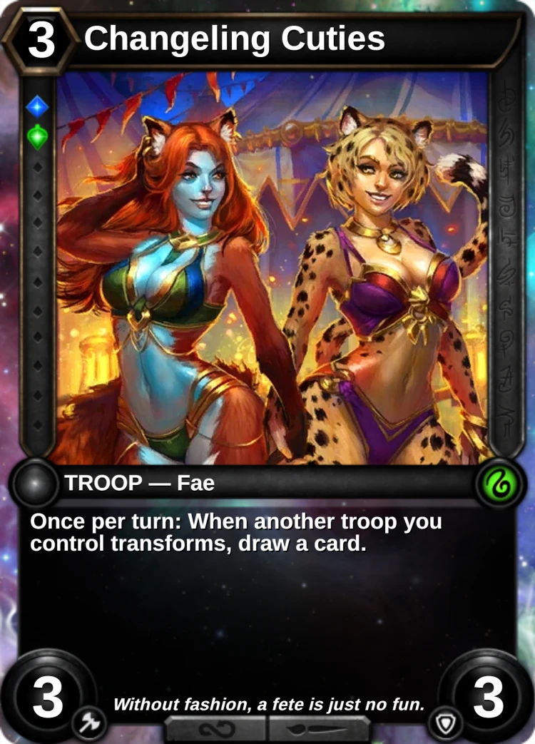 Changeling Cuties: the card