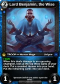 Lord Benjamin, the Wise: printing in Shards of Fate
