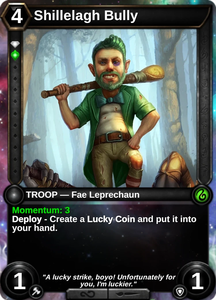 Shillelagh Bully: the card