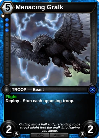 Menacing Gralk: the card this item changes