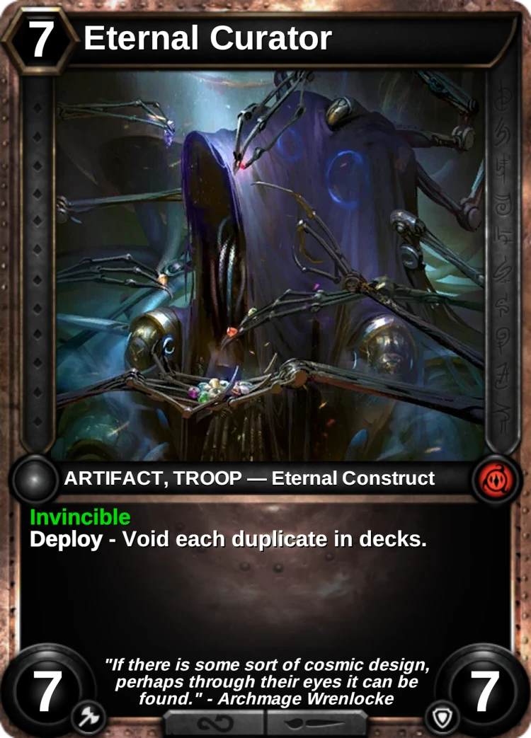 Eternal Curator: the card