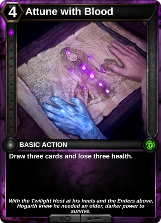 Attune with Blood: the card this item changes