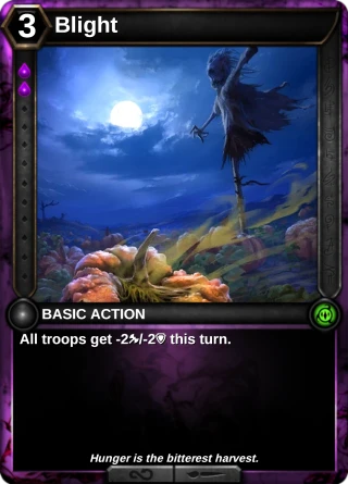 Blight: the card this item changes