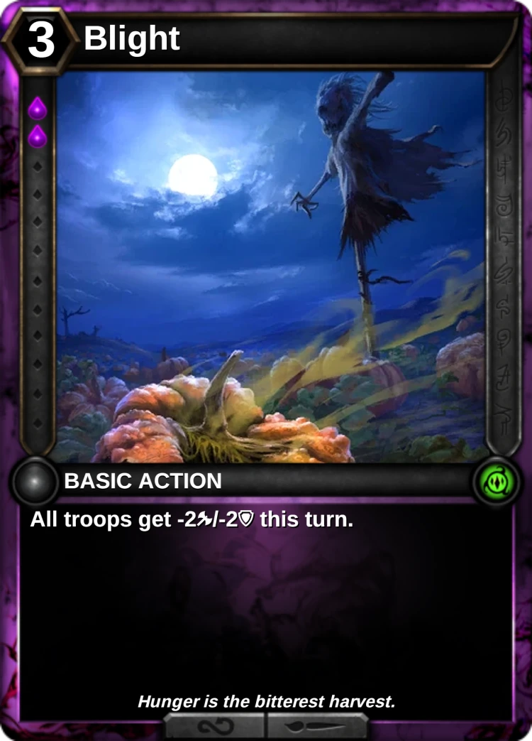 Blight: the card