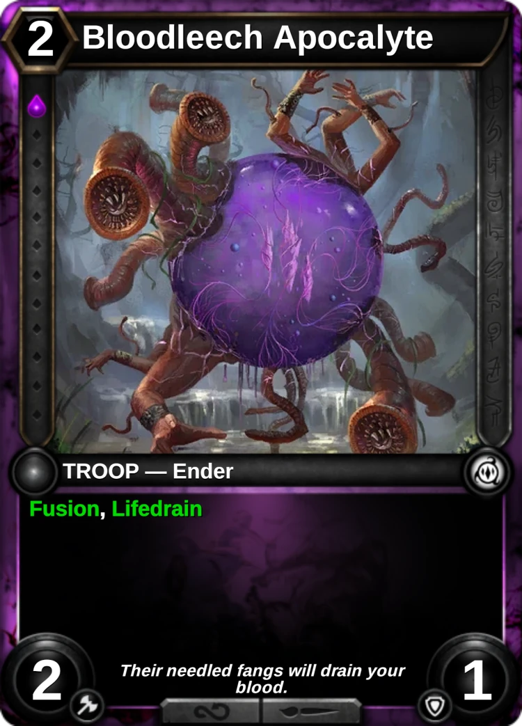 Bloodleech Apocalyte: the card