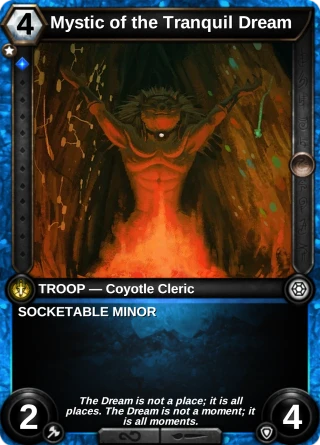 Mystic of the Tranquil Dream: the card this item changes