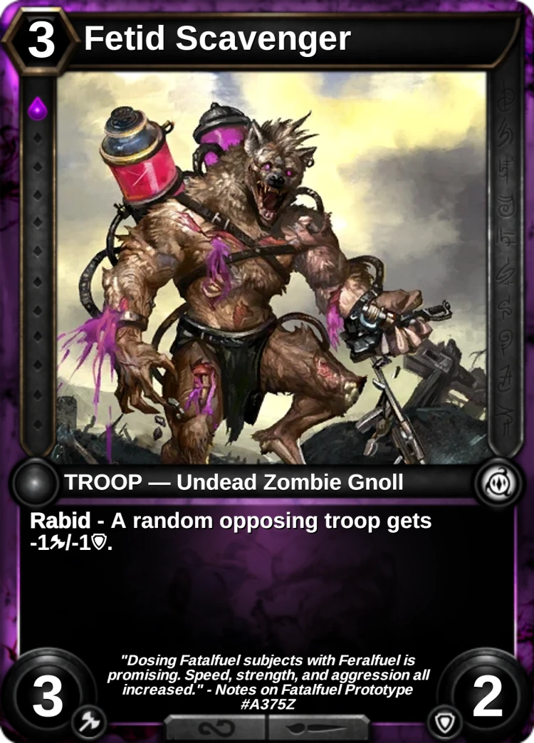 Fetid Scavenger: the card
