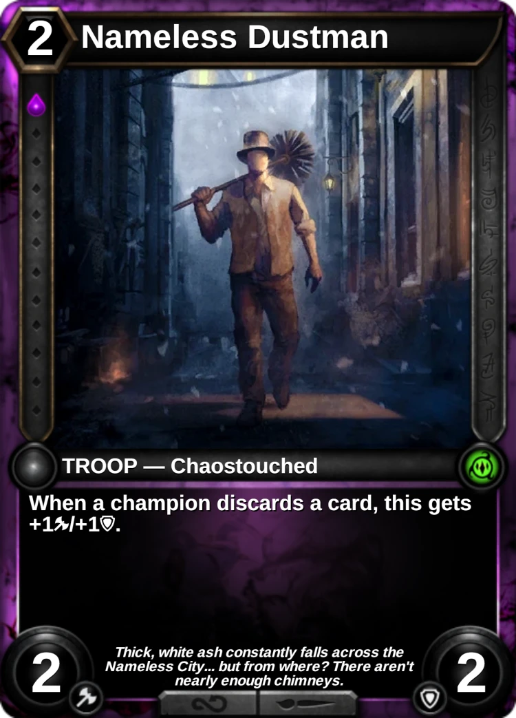 Nameless Dustman: the card