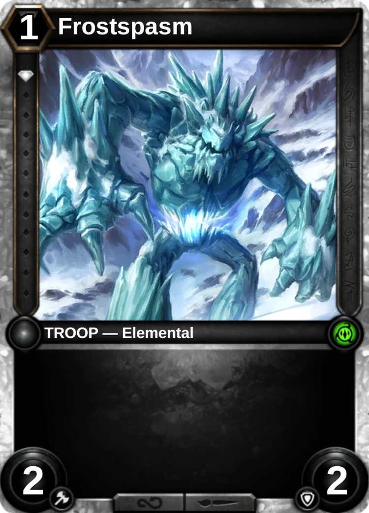 Frostspasm: the card