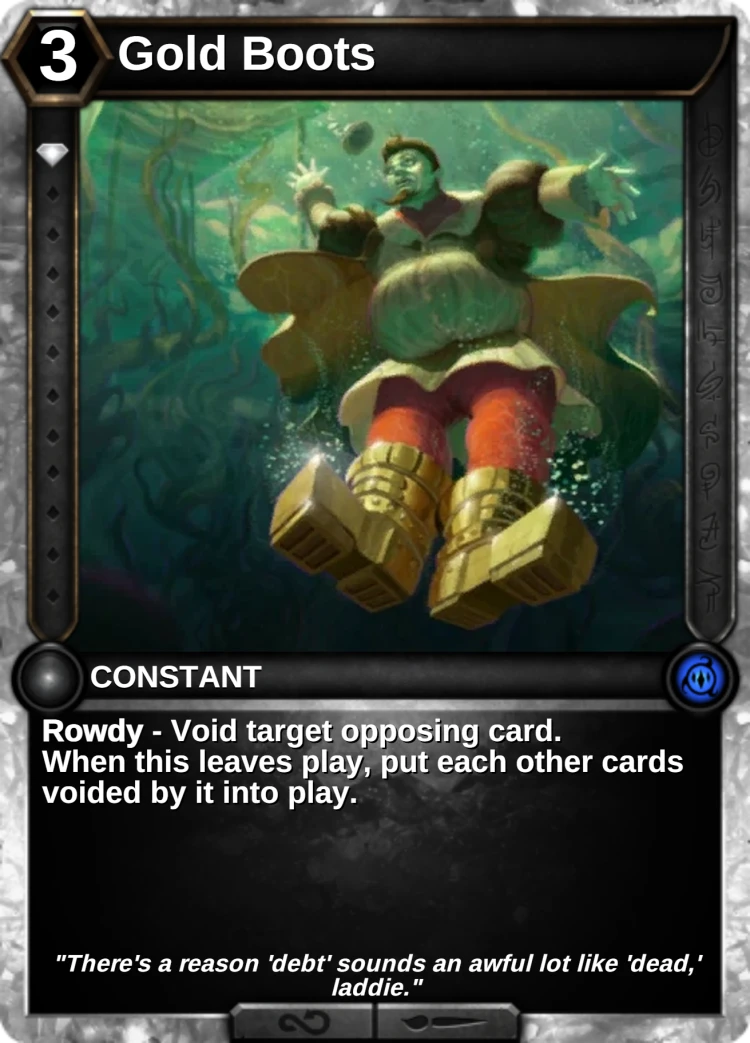 Gold Boots: the card