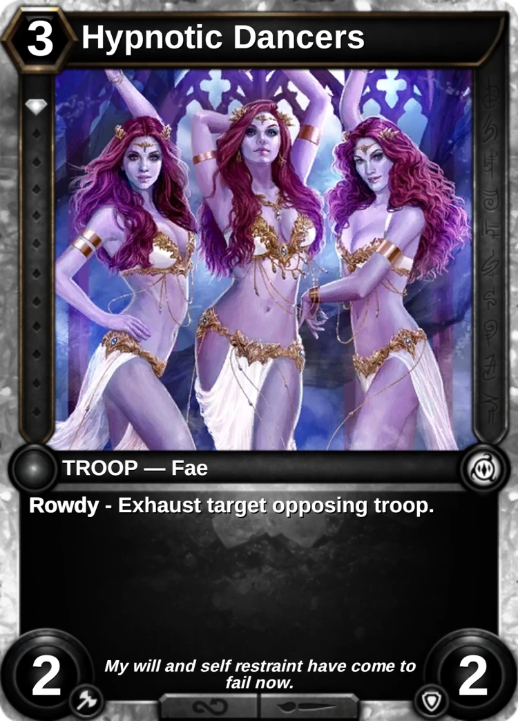 Hypnotic Dancers: the card