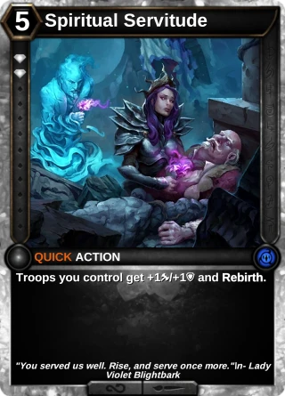 Spiritual Servitude: the card this item changes