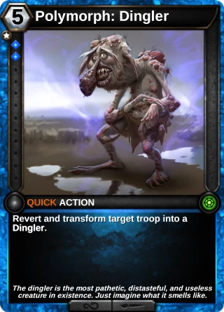 Polymorph: Dingler: the card this item changes