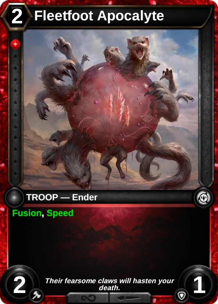 Fleetfoot Apocalyte: the card
