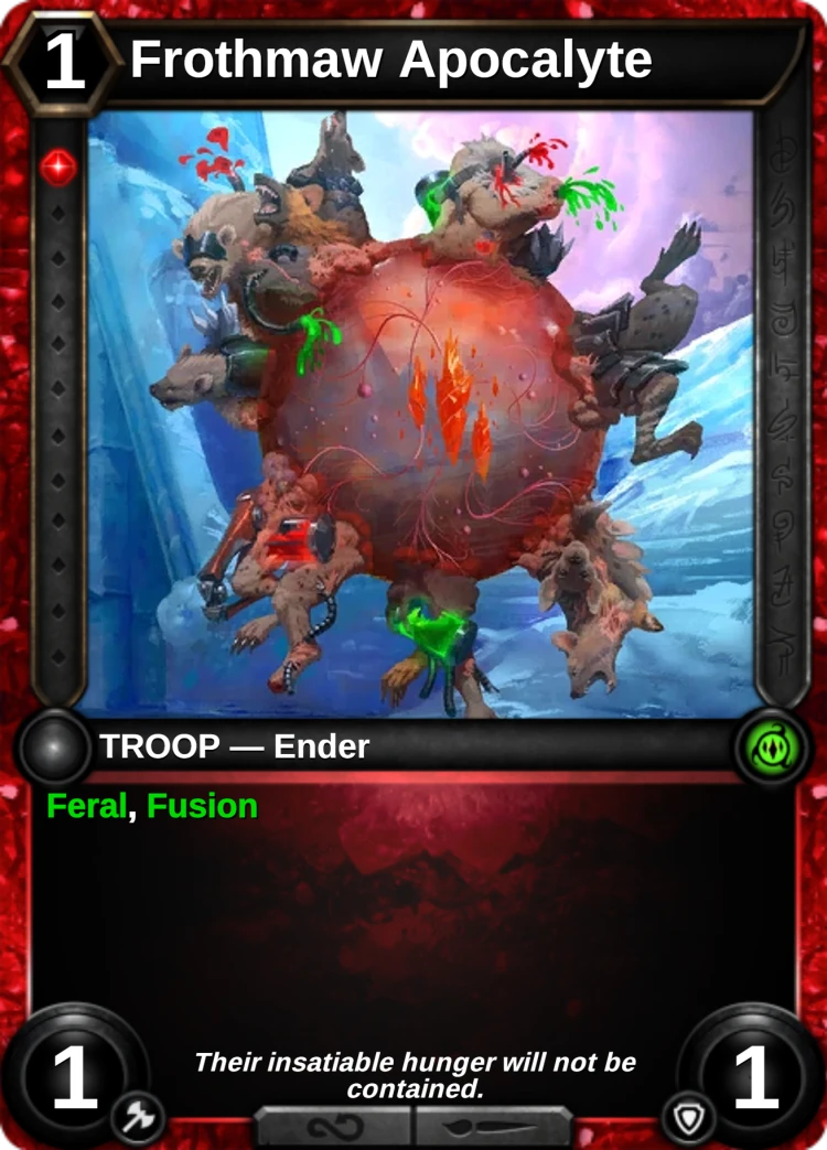 Frothmaw Apocalyte: the card