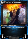 Prophet of Lodegan: printing in Shards of Fate