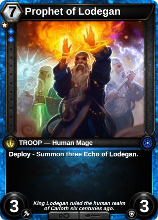 Prophet of Lodegan: the card this item changes