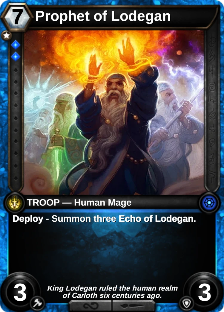 Prophet of Lodegan: the card