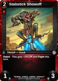 Stabstick Showoff: printing in Doombringer