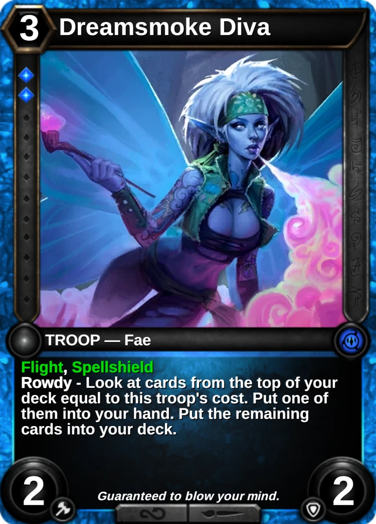 Dreamsmoke Diva: the card