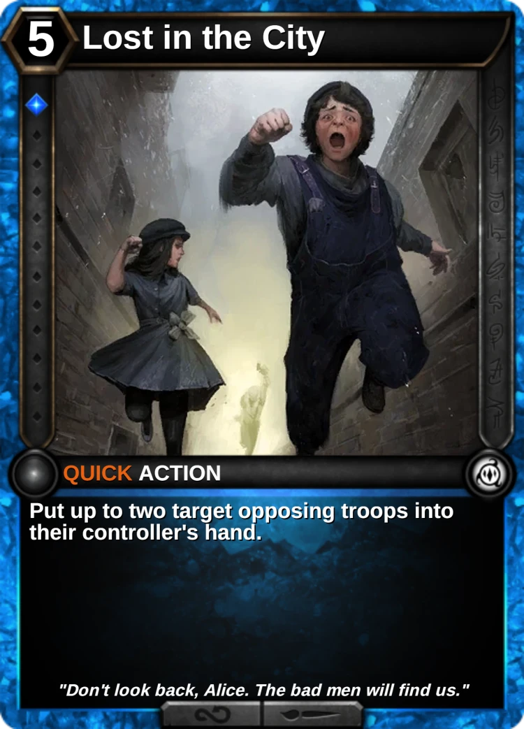 Lost in the City: the card