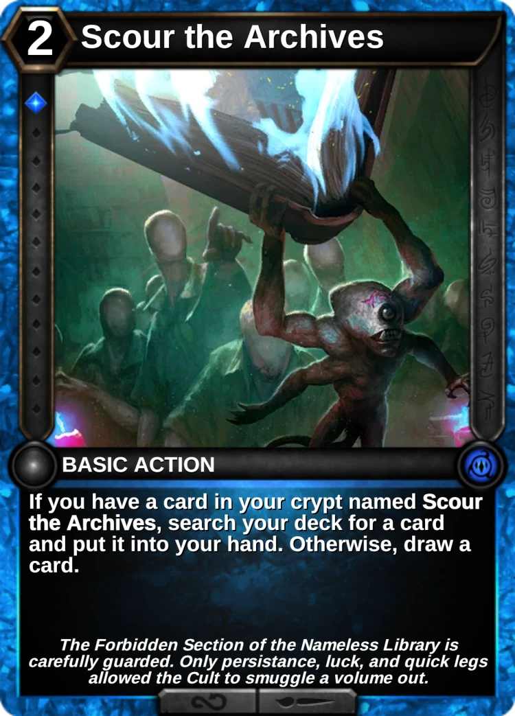 Scour the Archives: the card