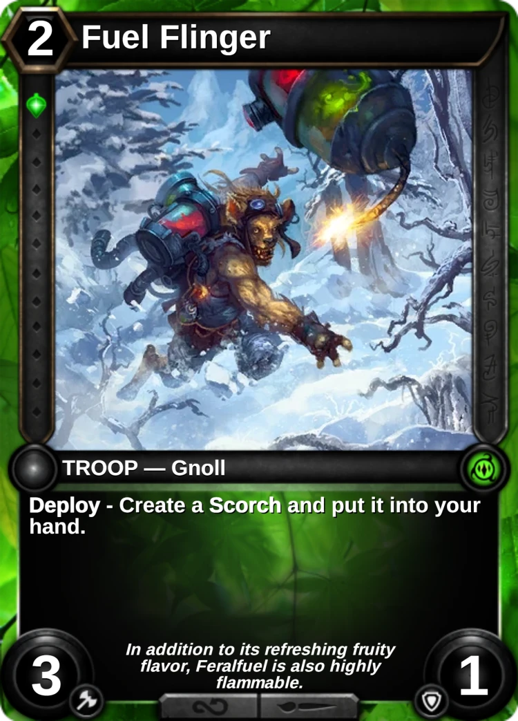 Fuel Flinger: the card