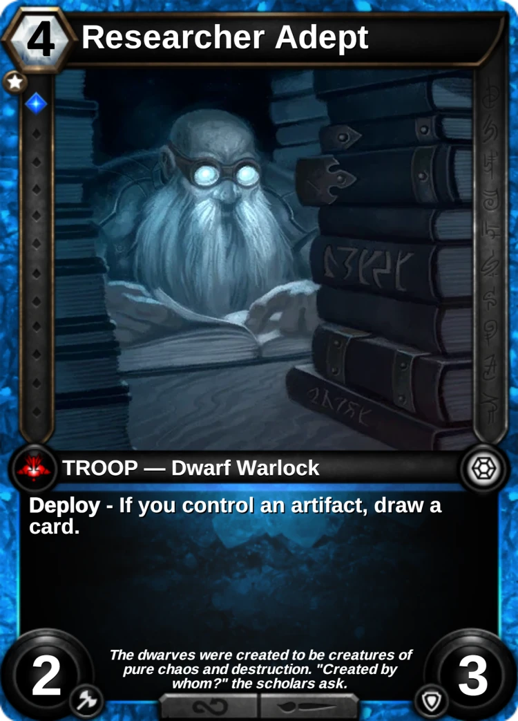 Researcher Adept: the card