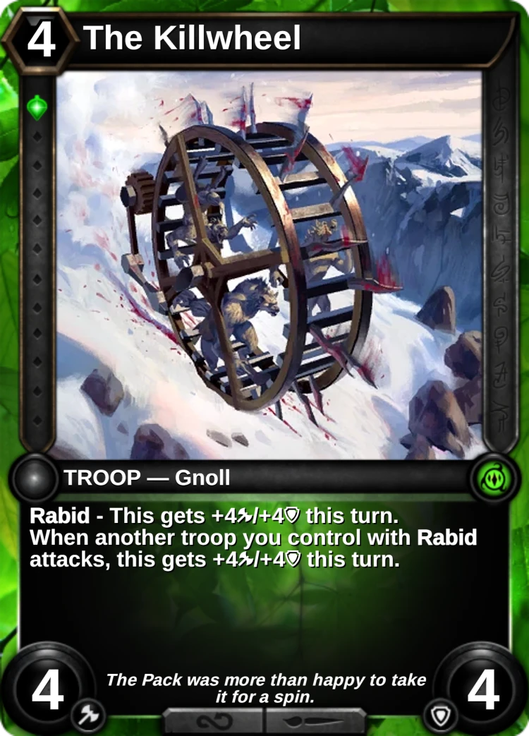 The Killwheel: the card