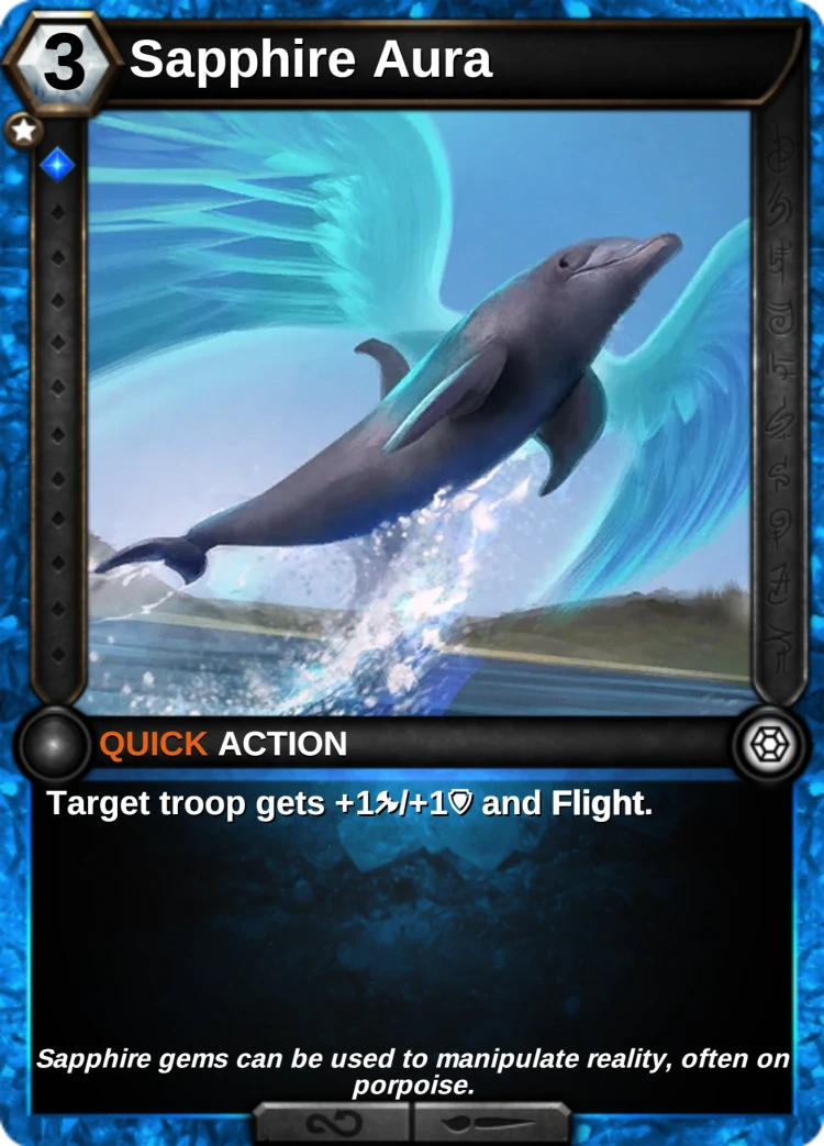 Sapphire Aura: the card