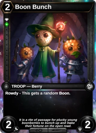 Boon Bunch: the card this item changes