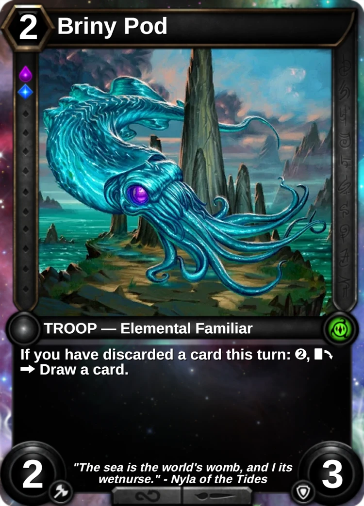 Briny Pod: the card