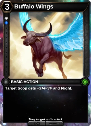 Buffalo Wings: the card this item changes