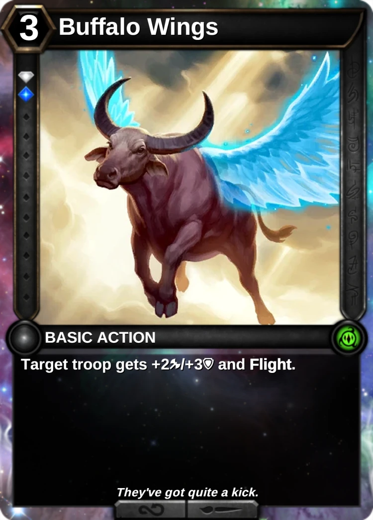 Buffalo Wings: the card