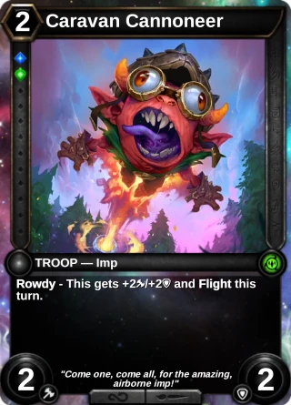 Caravan Cannoneer: the card this item changes