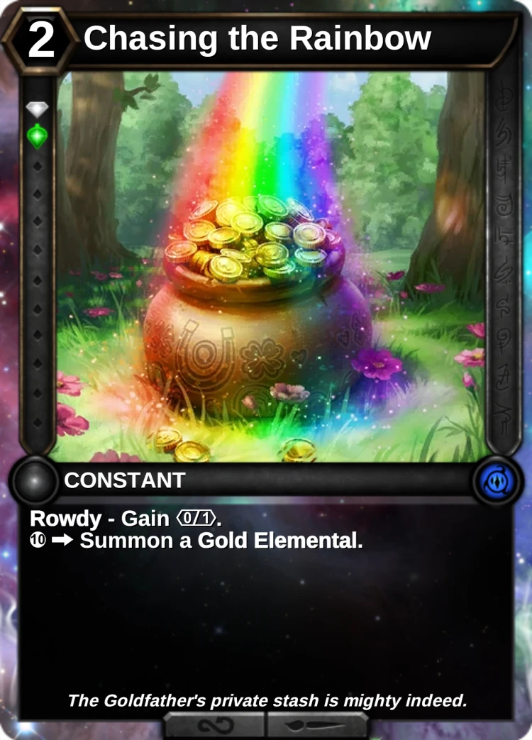 Chasing the Rainbow: the card