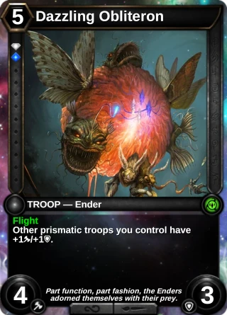 Dazzling Obliteron: the card this item changes