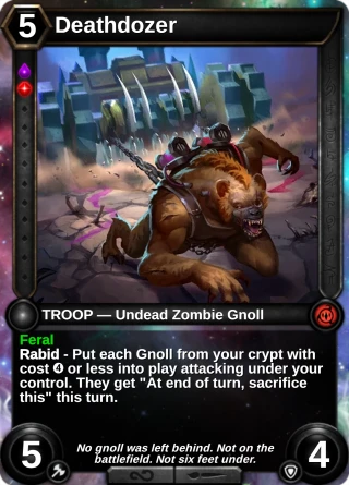 Deathdozer: the card this item changes
