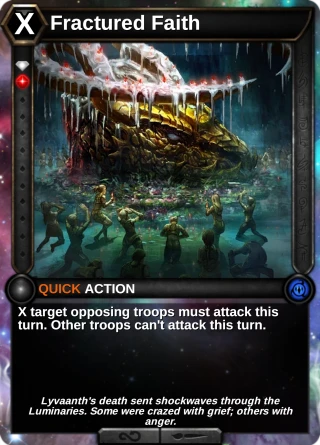 Fractured Faith: the card this item changes