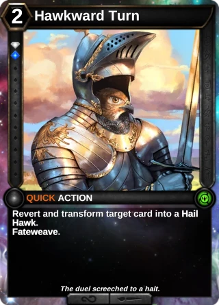 Hawkward Turn: the card this item changes