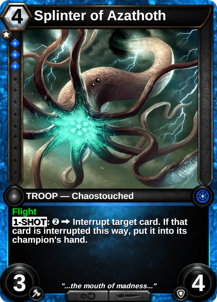 Splinter of Azathoth: the card