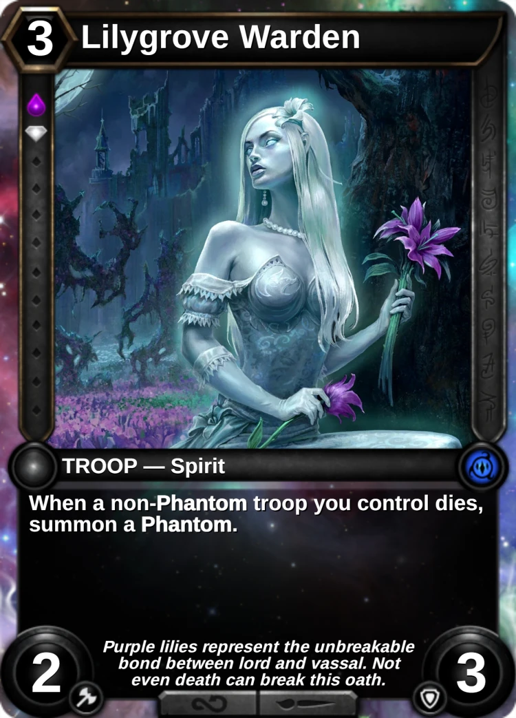 Lilygrove Warden: the card