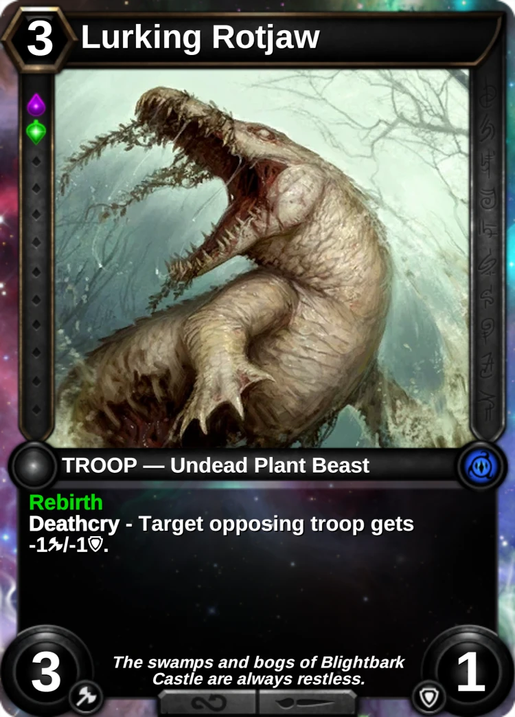 Lurking Rotjaw: the card