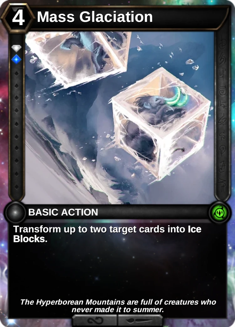 Mass Glaciation: the card