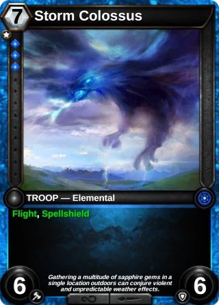 Storm Colossus: the card this item changes
