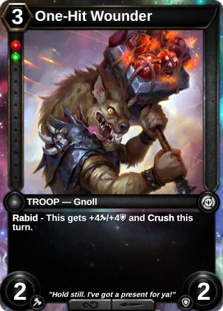 One-Hit Wounder: the card this item changes