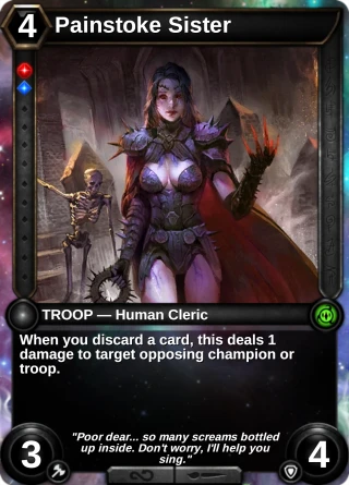 Painstoke Sister: the card this item changes